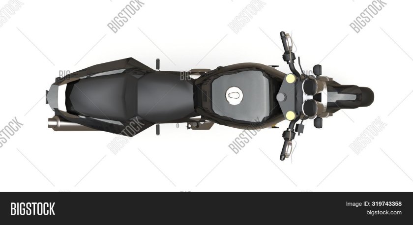 Мотоцикл сверху