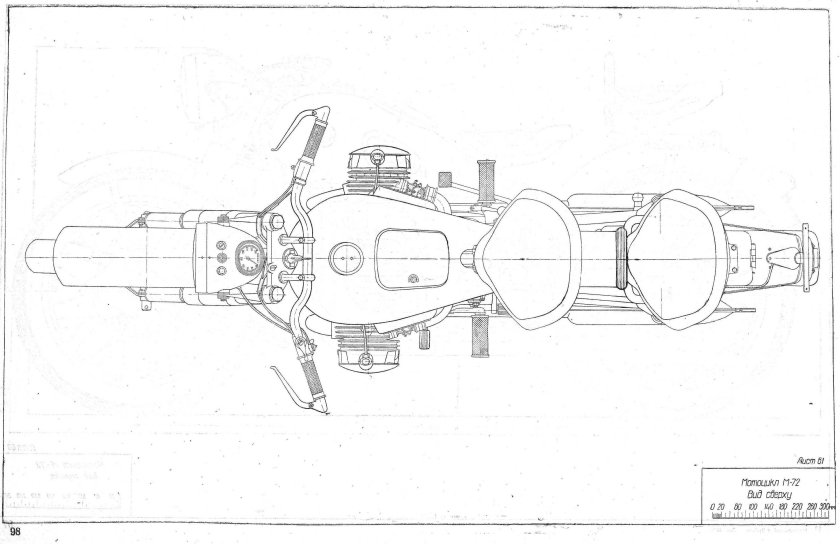 Мотоцикл м72 чертежи