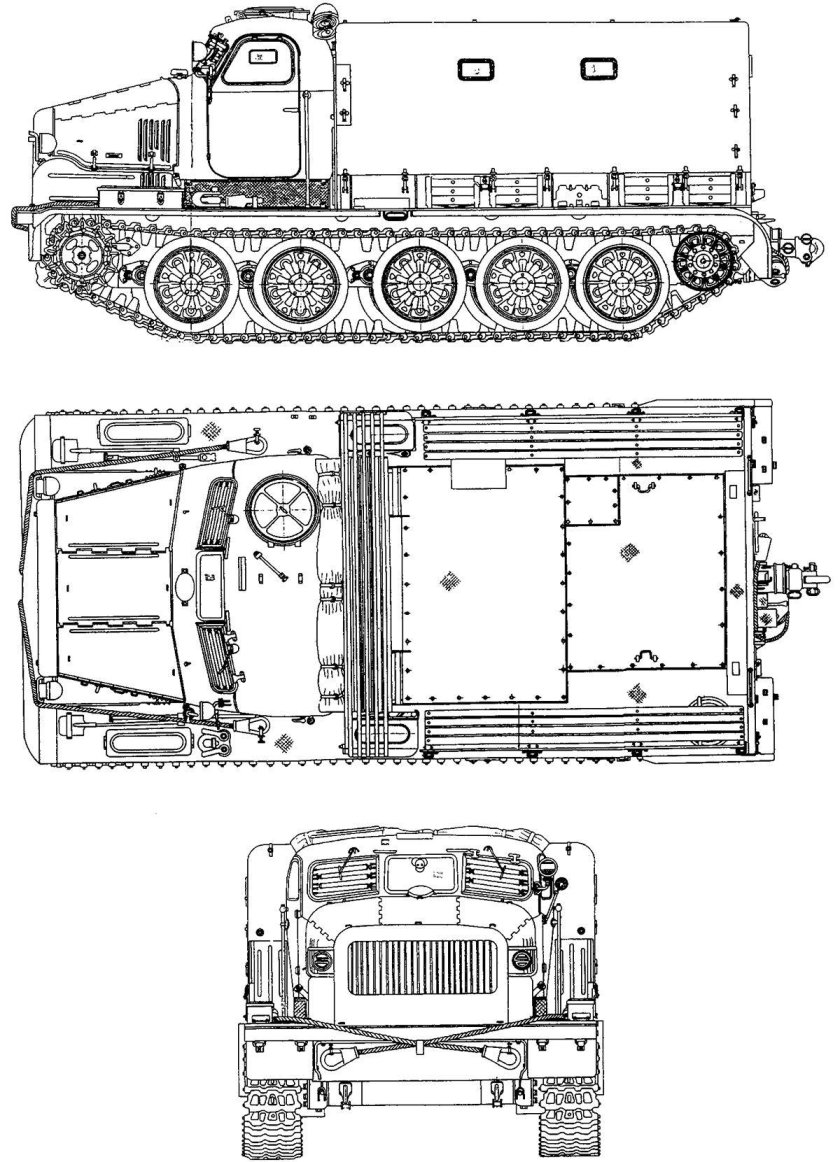 Артиллерийский тяжелый тягач АТТ