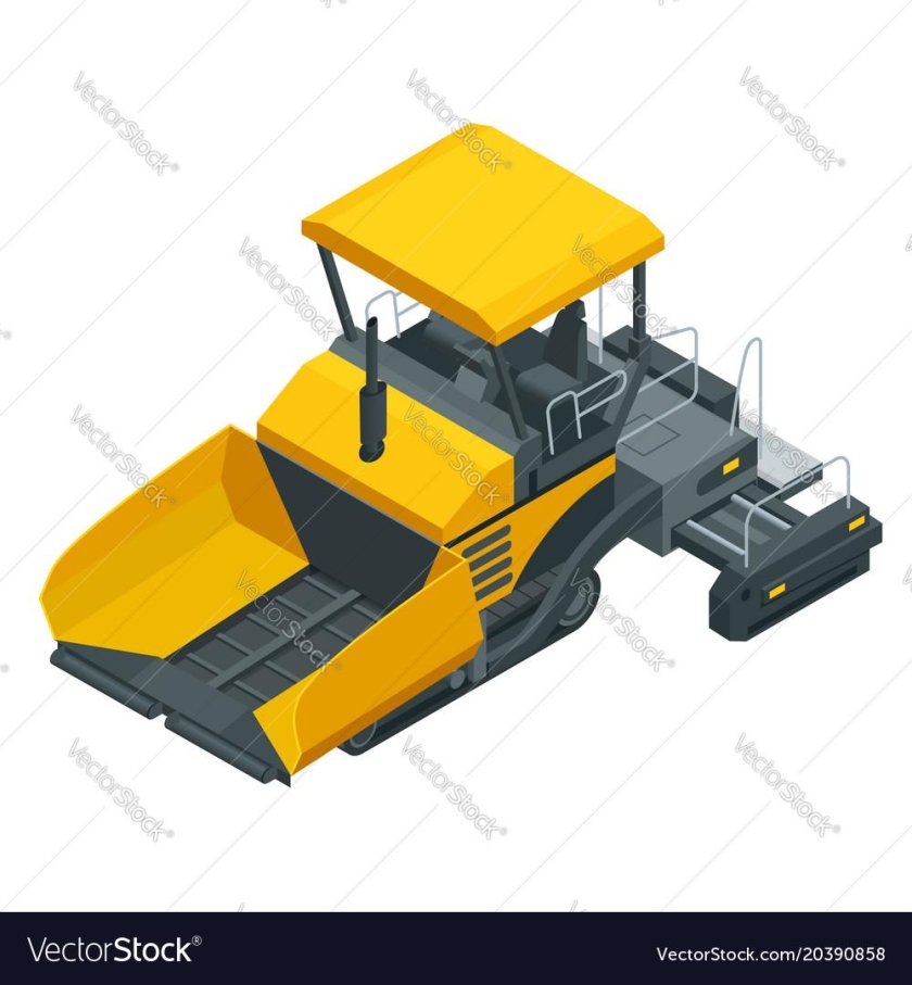 Асфальтоукладчик вектор