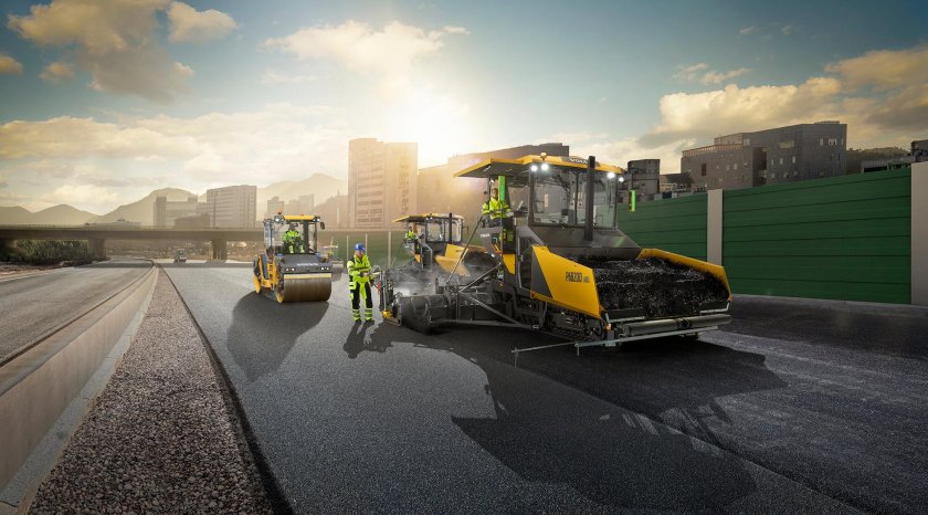 Асфальтоукладчик volvo p6820d