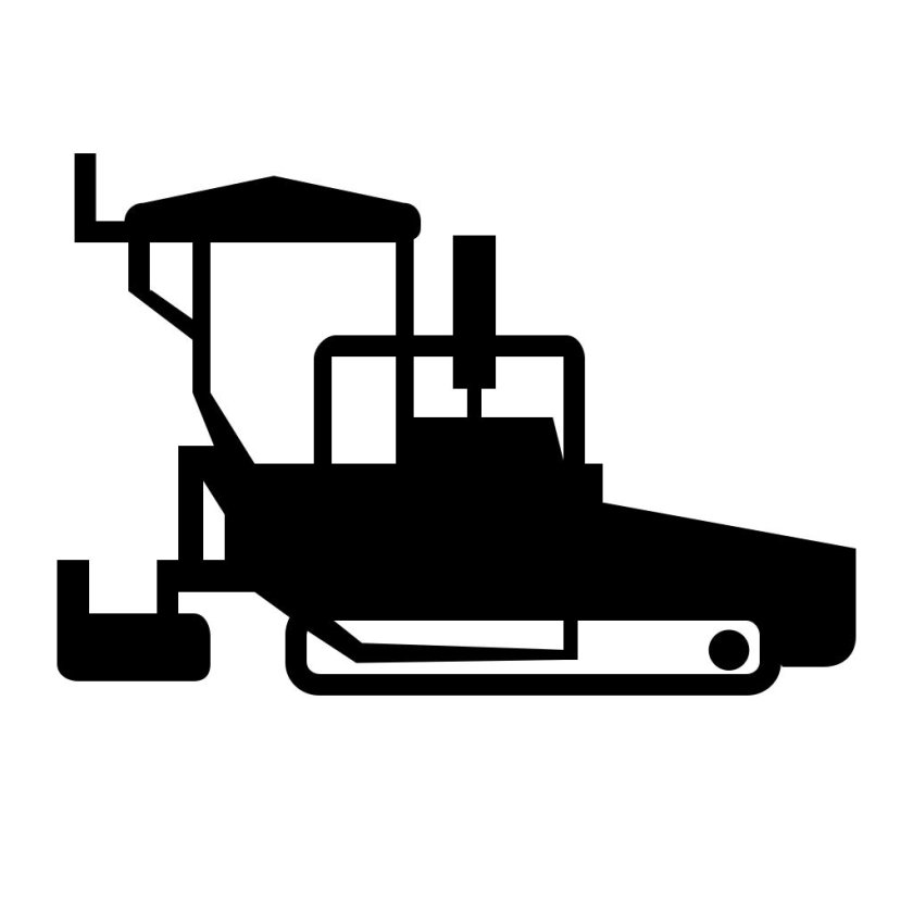 Асфальтоукладчик пиктограмма