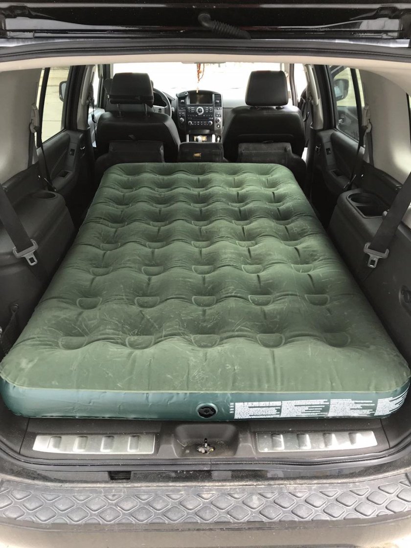 Матрас в Nissan Pathfinder r51 багажник