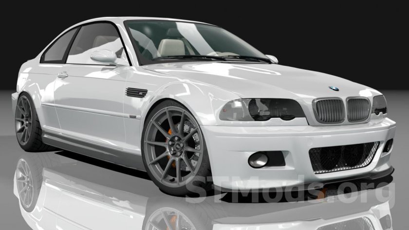 BMW m3 e46 Red под дождем