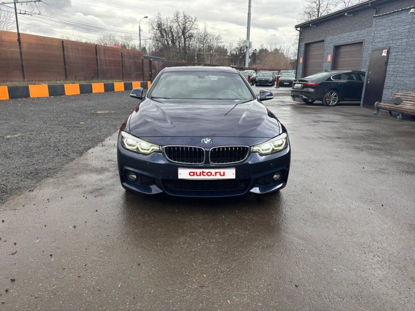 Синий бмв