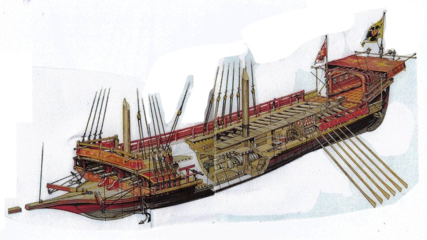 Галера корабль 17 века
