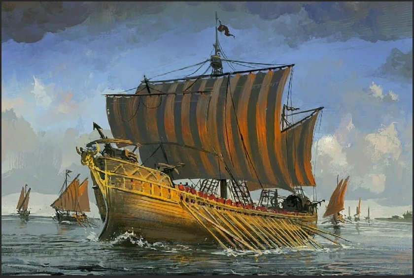 Древняя греция трирема корабль