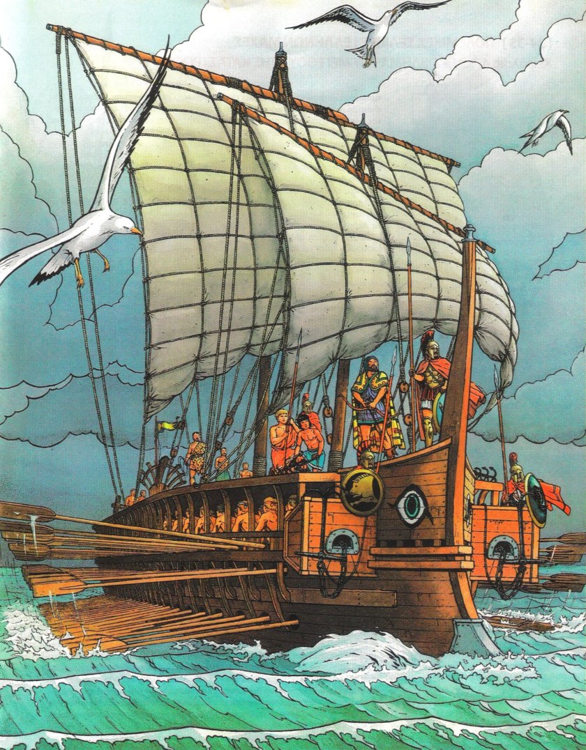 Трирема корабль