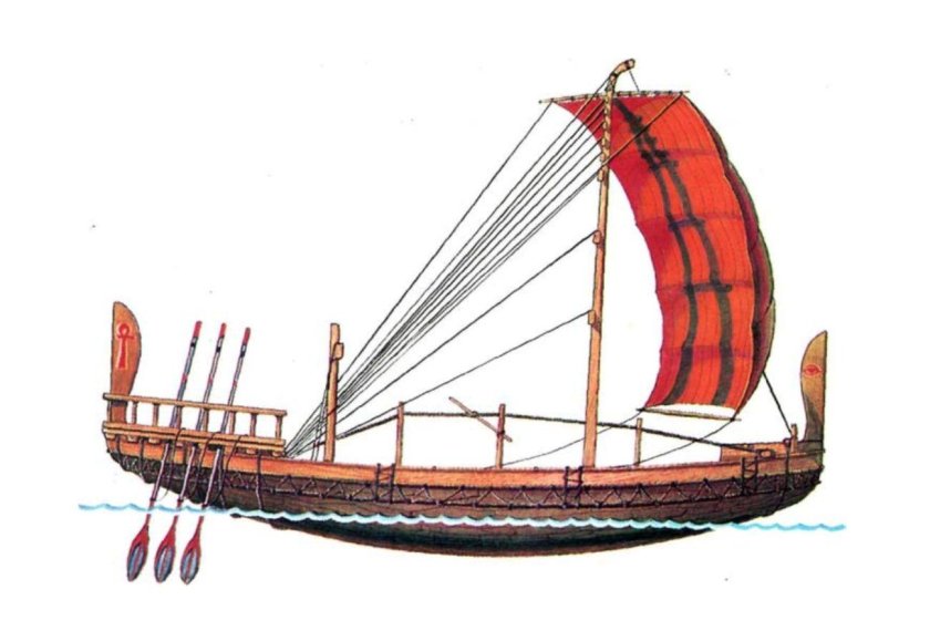 Финикийский торговый корабль