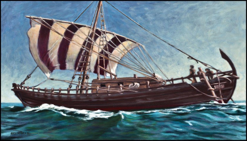 Финикийский торговый корабль