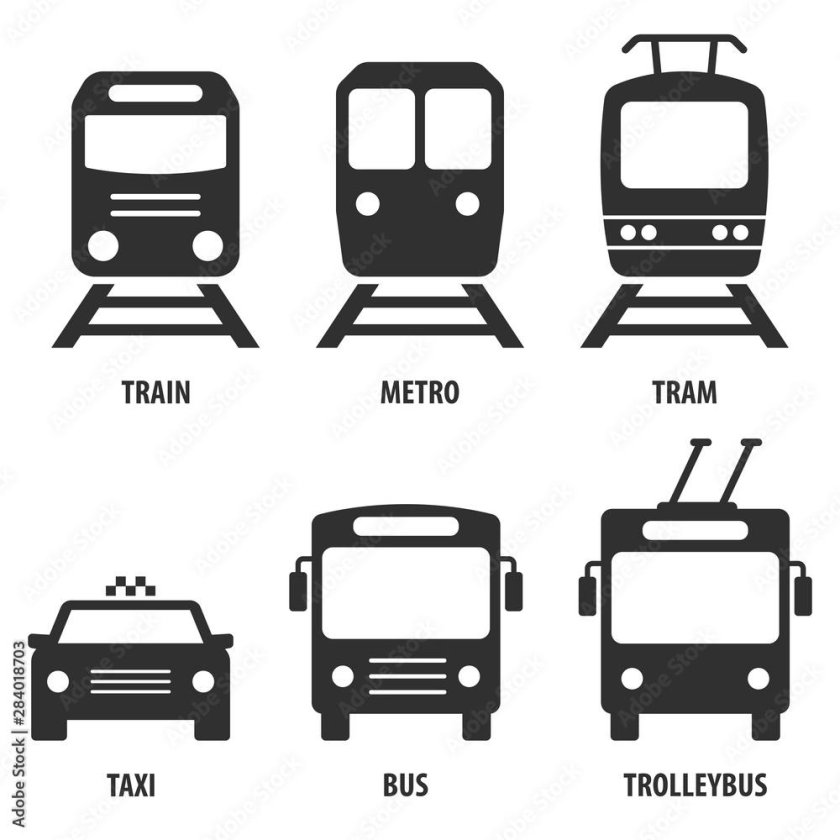 Общественный транспорт пиктограмма