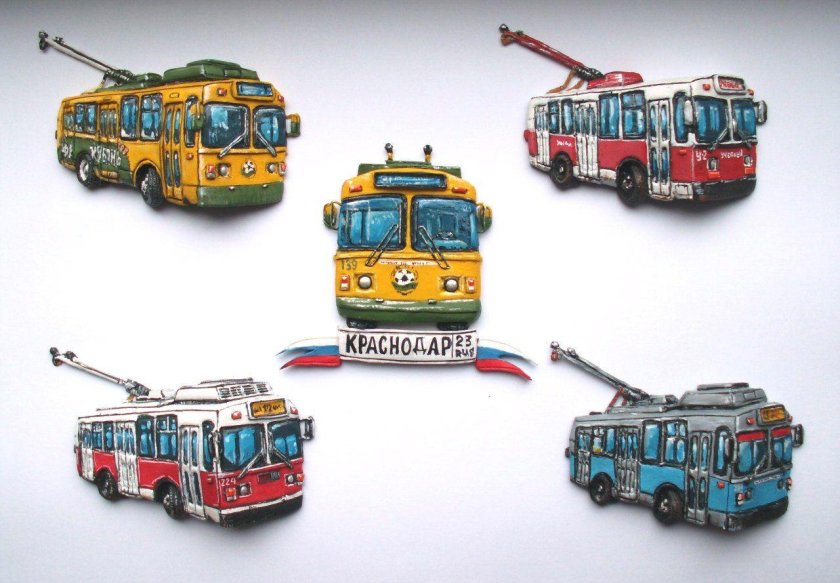 ЗИУ-9 троллейбус рисунок