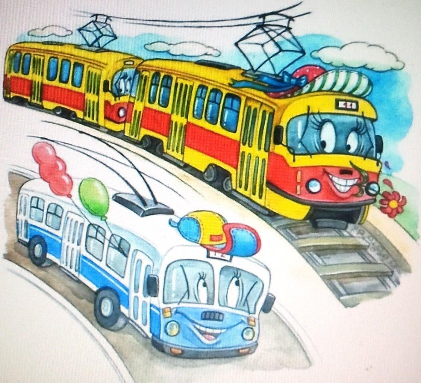 Транспорт рисунок