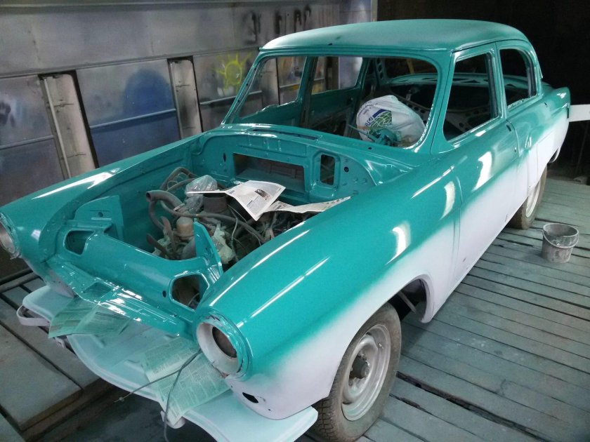 ГАЗ 21 Волга морская волна