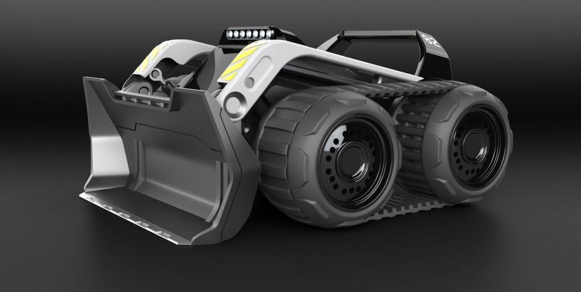 Футуристический трактор