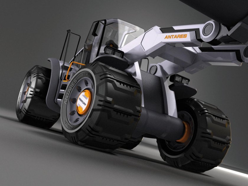 Футуристический трактор