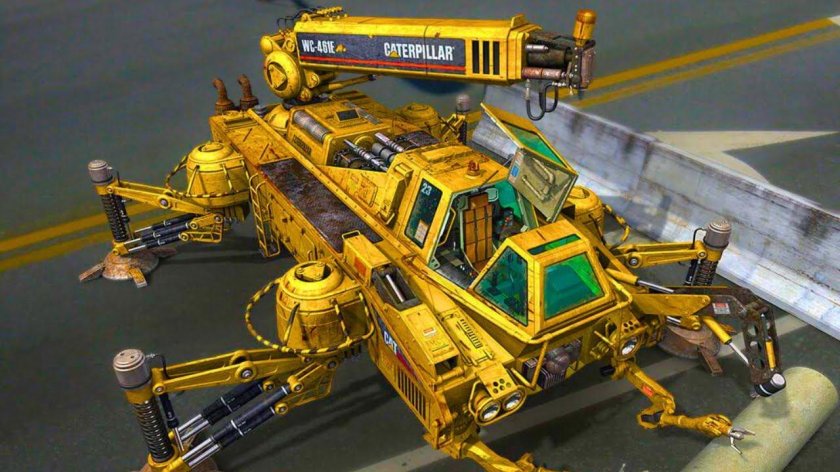 Подъемный кран Катерпиллер