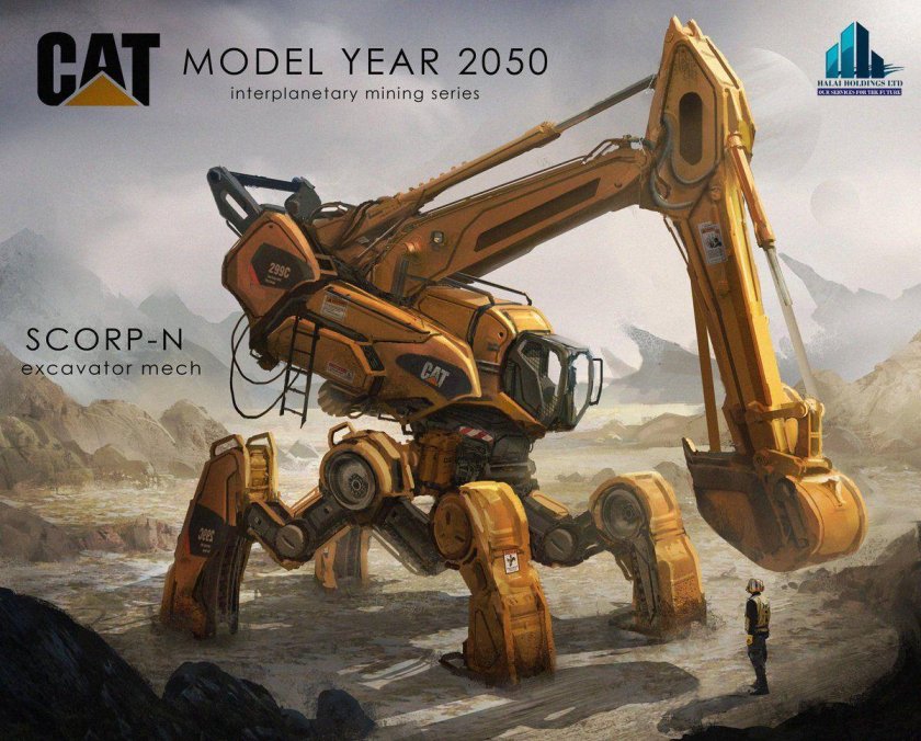 Робот экскаватор