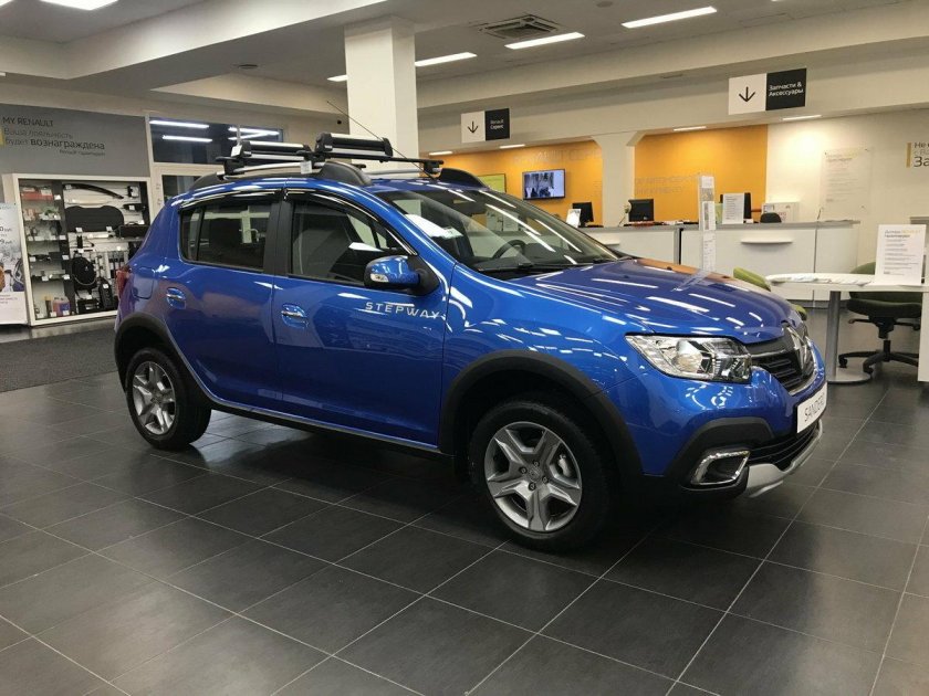 Рено Сандеро степвей 2 синий