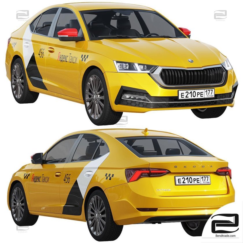 Шкода Рапид такси моделька