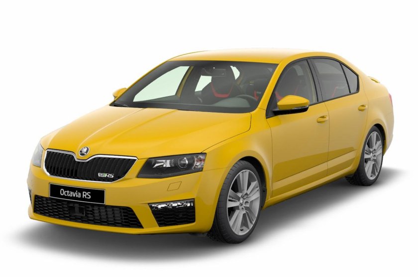 Шкода Рапид желтая