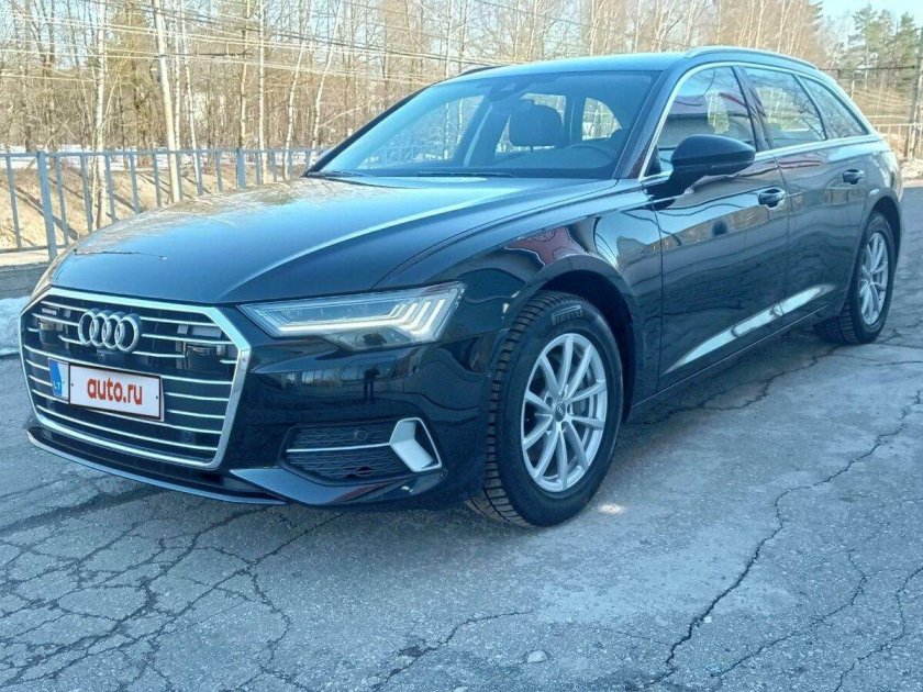 Черная ауди а 6