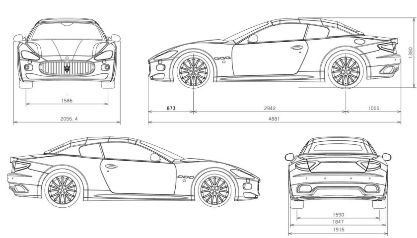 Чертежи машин для моделирования в 3д
