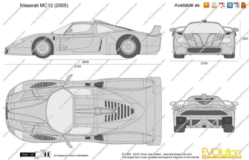 Maserati mc202 чертежи