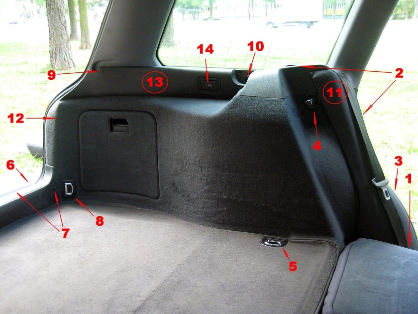 Обшивка багажника Ауди а6 с5 универсал