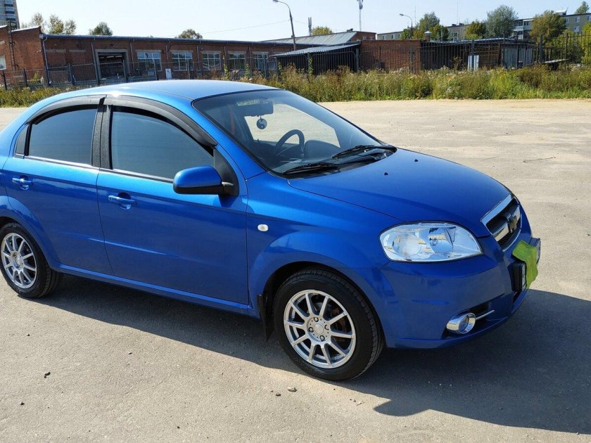 Шевроле авео седан синий 2007