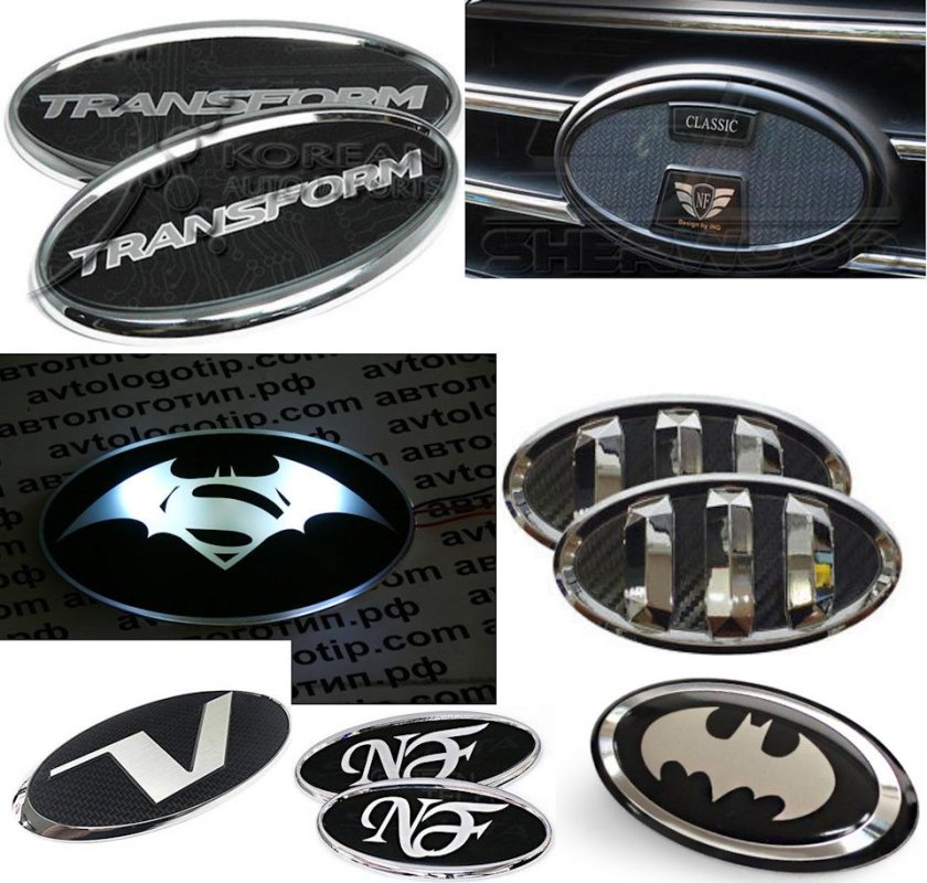 Шильдики черные Hyundai Sonata 2020