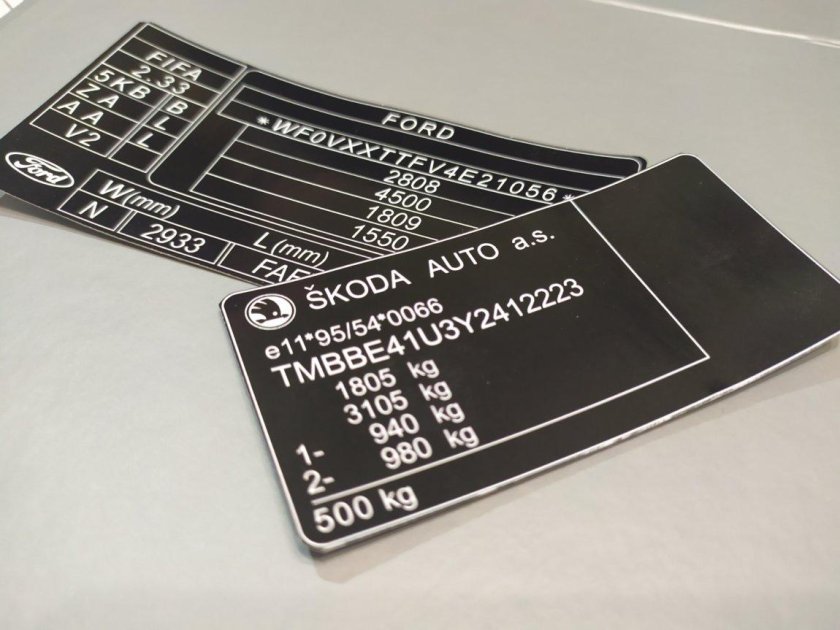 Шильды наклейки кузова r60