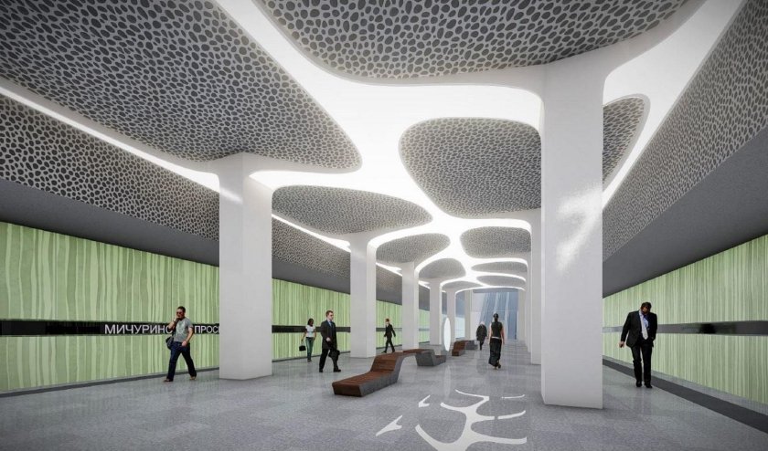 Станция метро Мичуринский проспект БКЛ