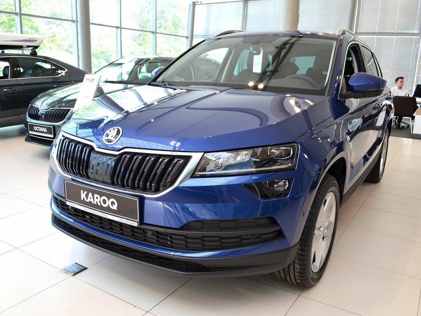 Skoda karoq синий