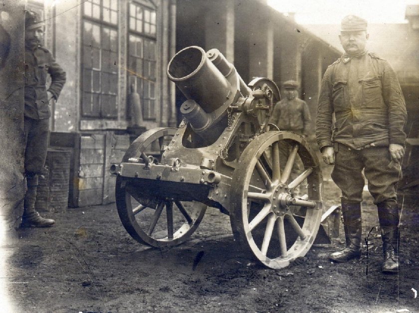 Минометы 1 мировой войны