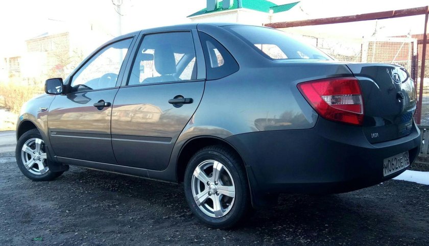 Лада Гранта цвет серое олово