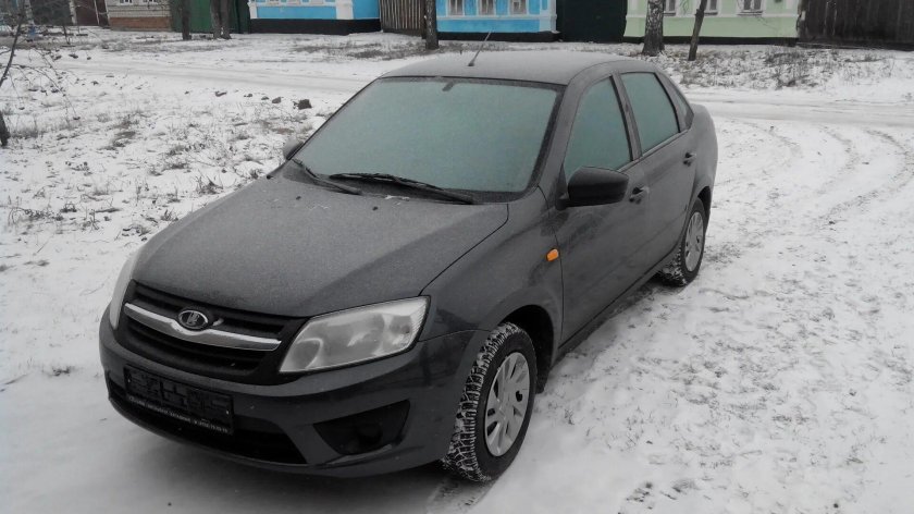 Лада Гранта цвет серое олово