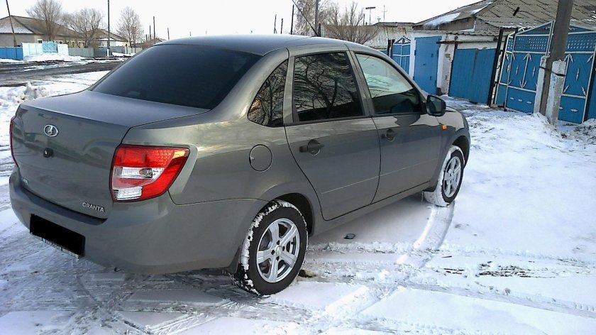 Лада Гранта цвет серое олово