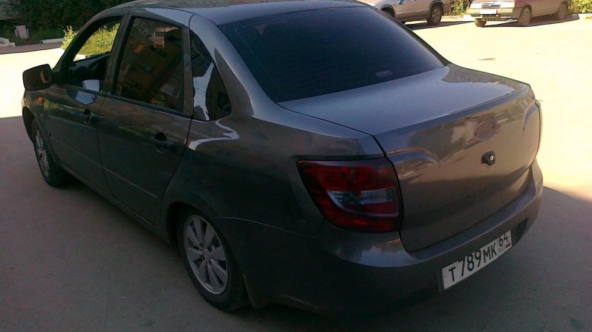 Лада Гранта цвет серое олово