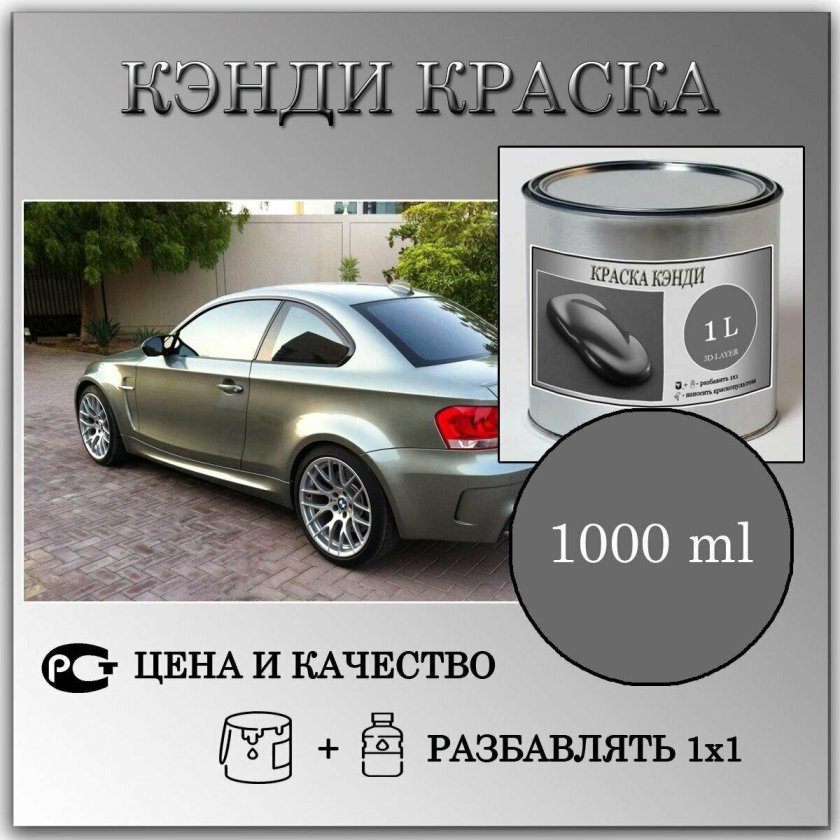 Краска Кэнди серый