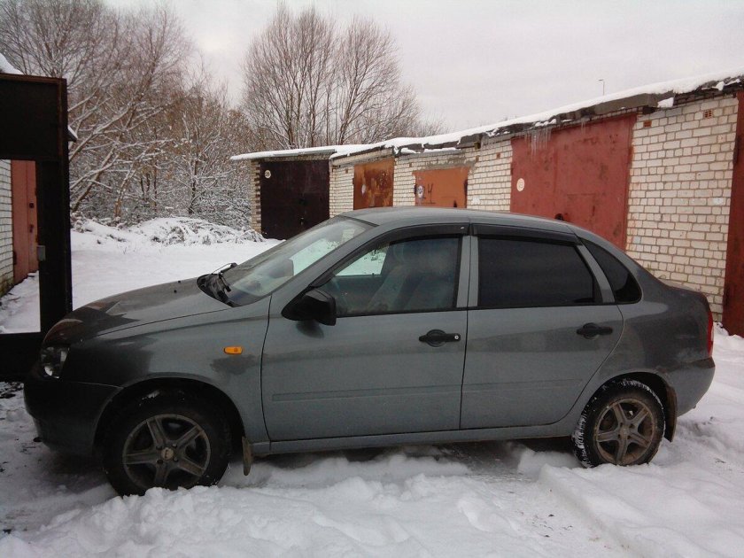 Лада Гранта цвет серое олово