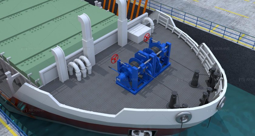 Якорно швартовная лебедка