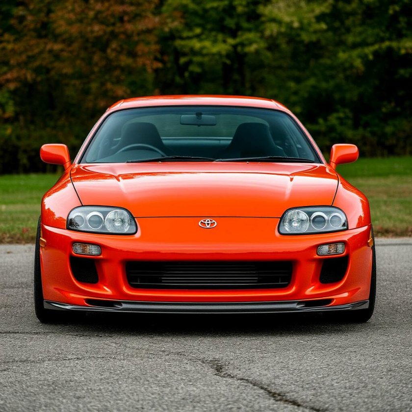 Тойота супра а80 оранжевая