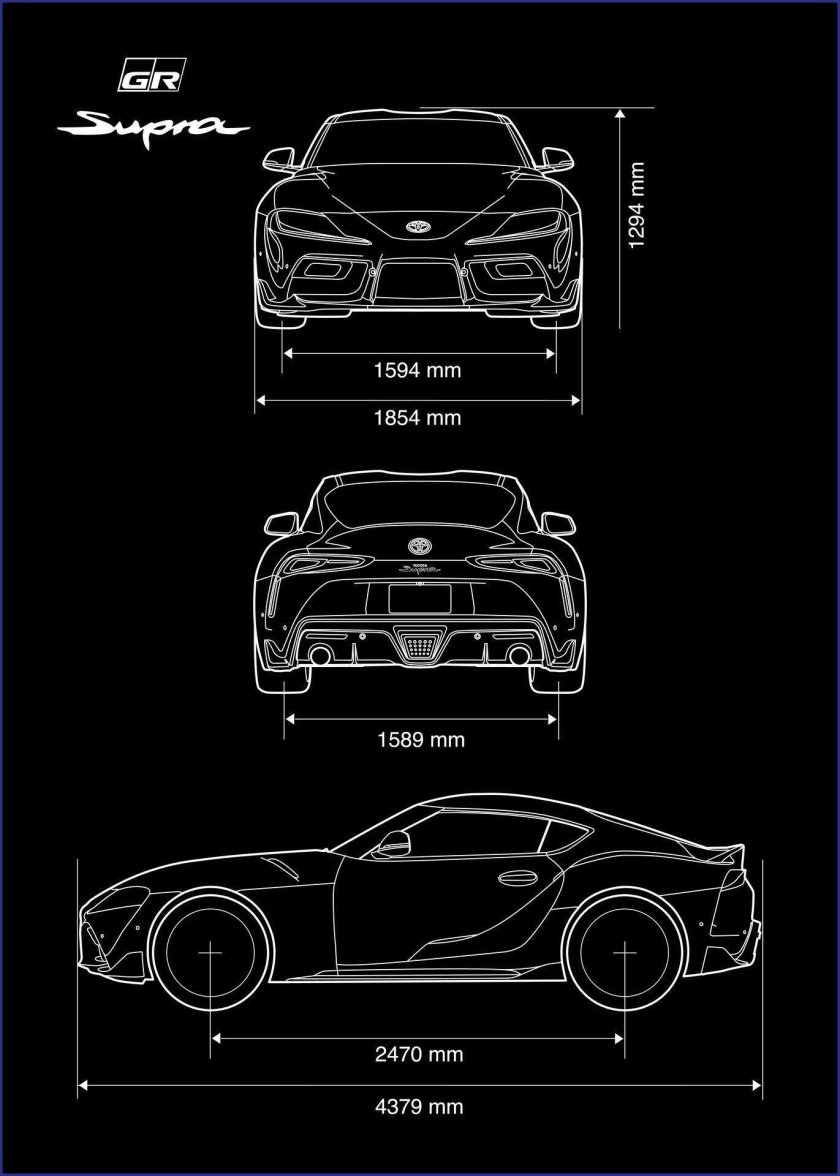 Toyota supra blueprint