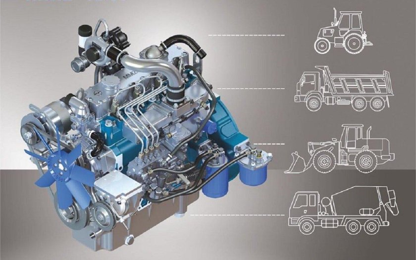 Дизельный двигатель ММЗ-4dt