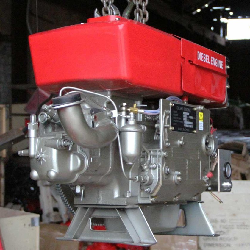 Одноцилиндровый дизельный двигатель