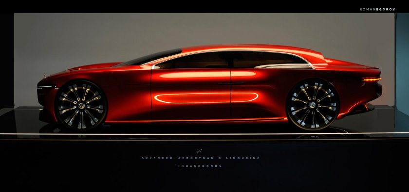 Mercedes Benz aerodynamic Limousine Concept