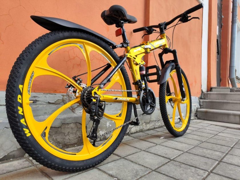 Велосипед bmw \ литые диски\ жёлтый x1