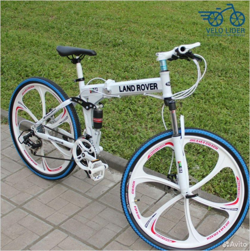Велосипед Land Rover на литых дисках