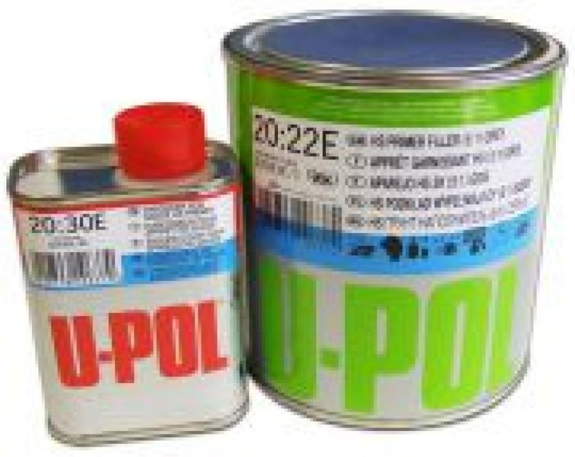 U-Pol грунт наполнитель 4:1 UHS s2025 серый 1л + отвердитель быстрый s2030 0,25л